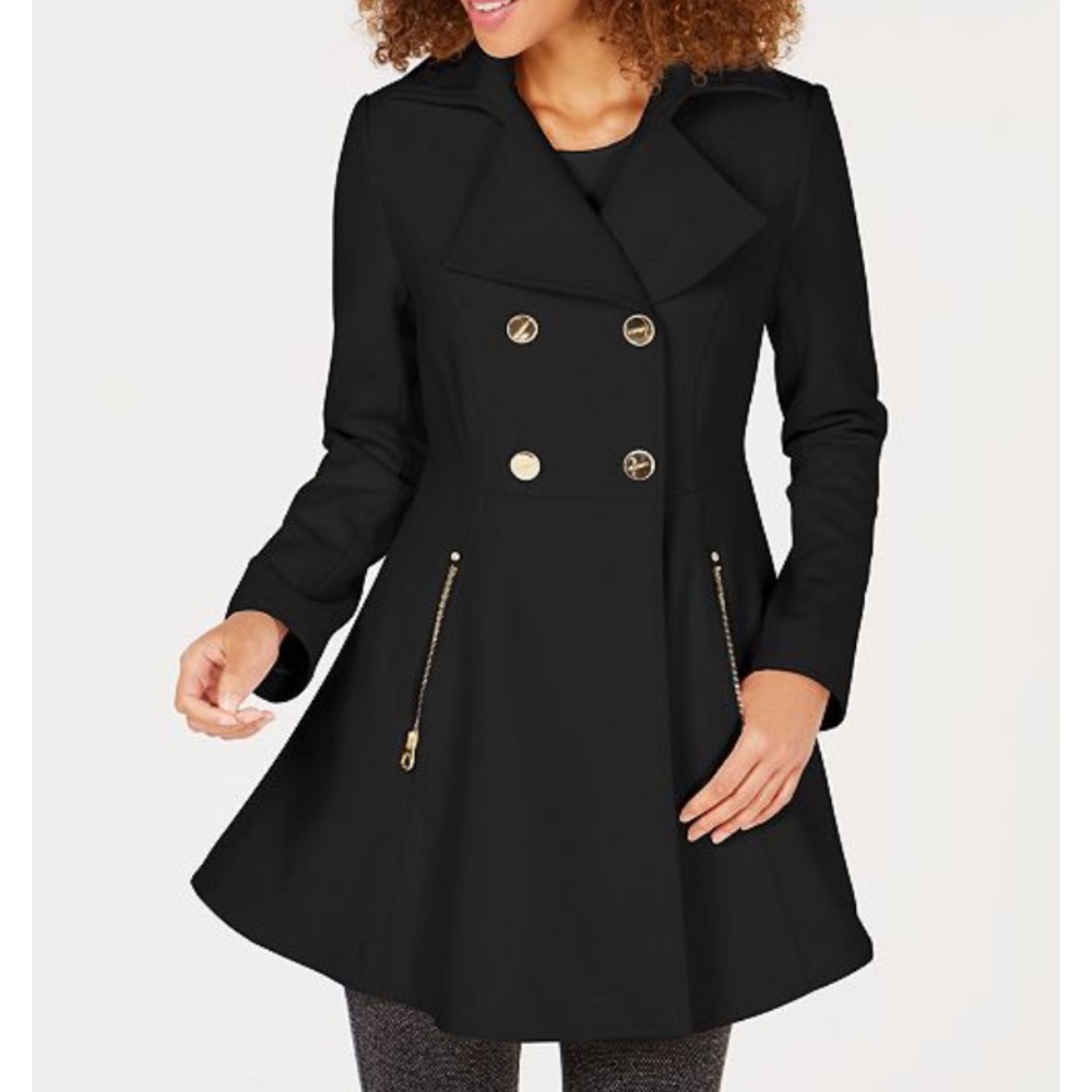Laundry by Shelli Segal Skirted Peacoat